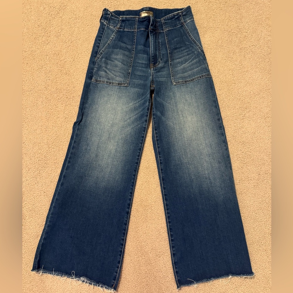 Kut from the Kloth Wide Leg Ankle Jeans